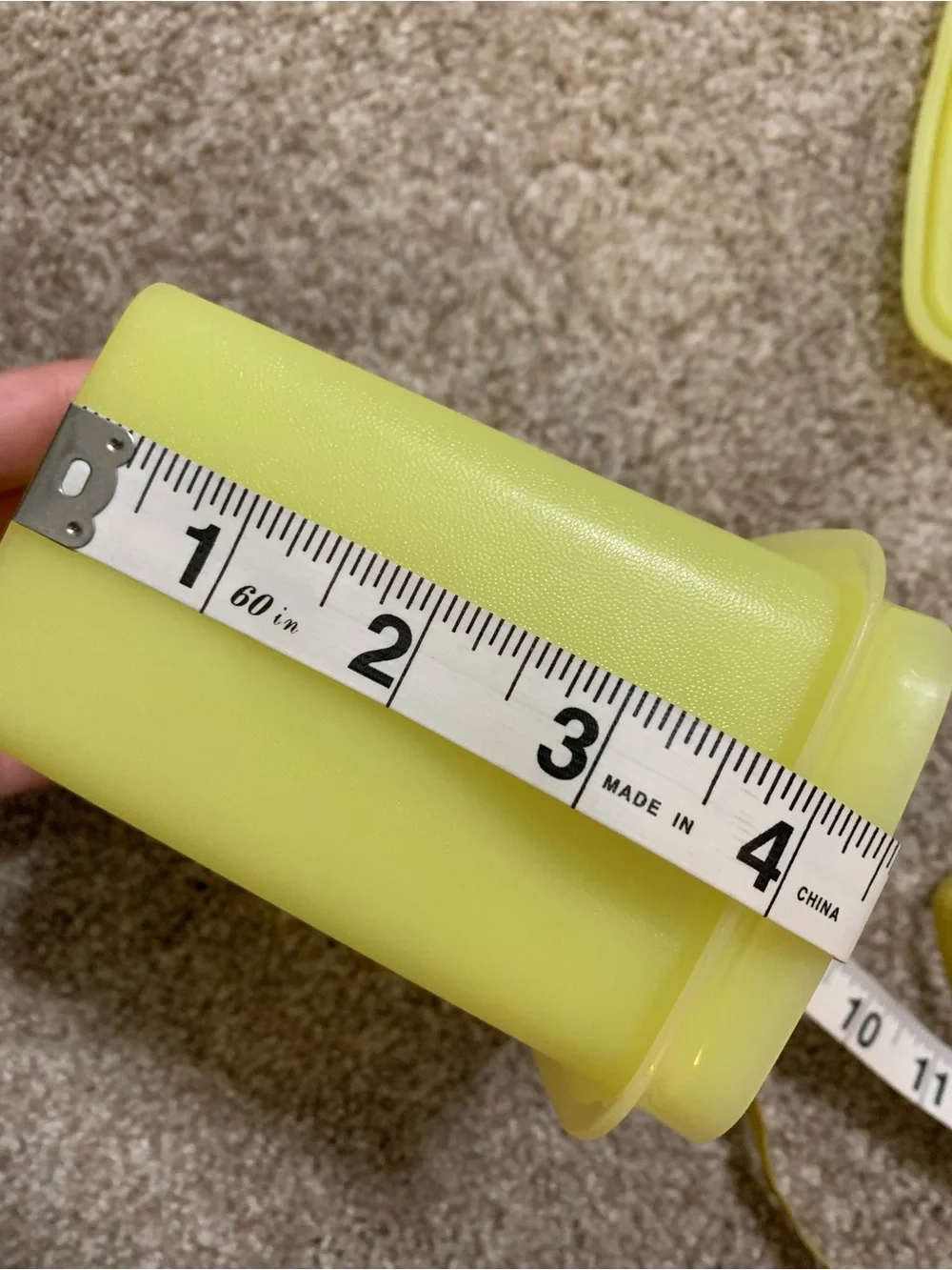 Vintage Tupperware Yellow Shelf Space Saver Rectangular Containers (6) Lids (5)